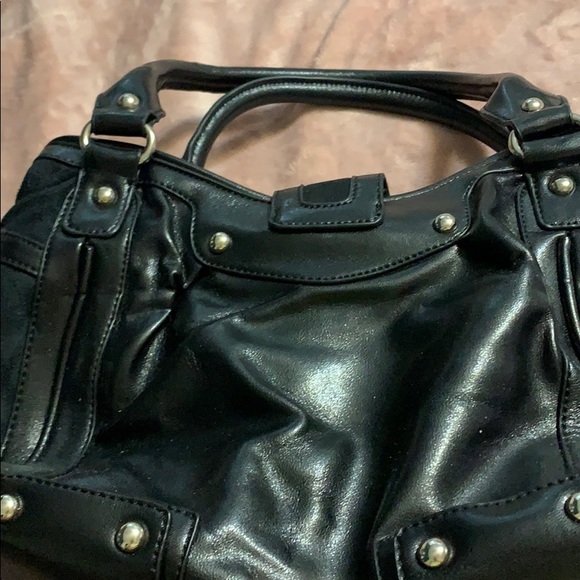 Le Chateau black suede handbag - Picture 4 of 6